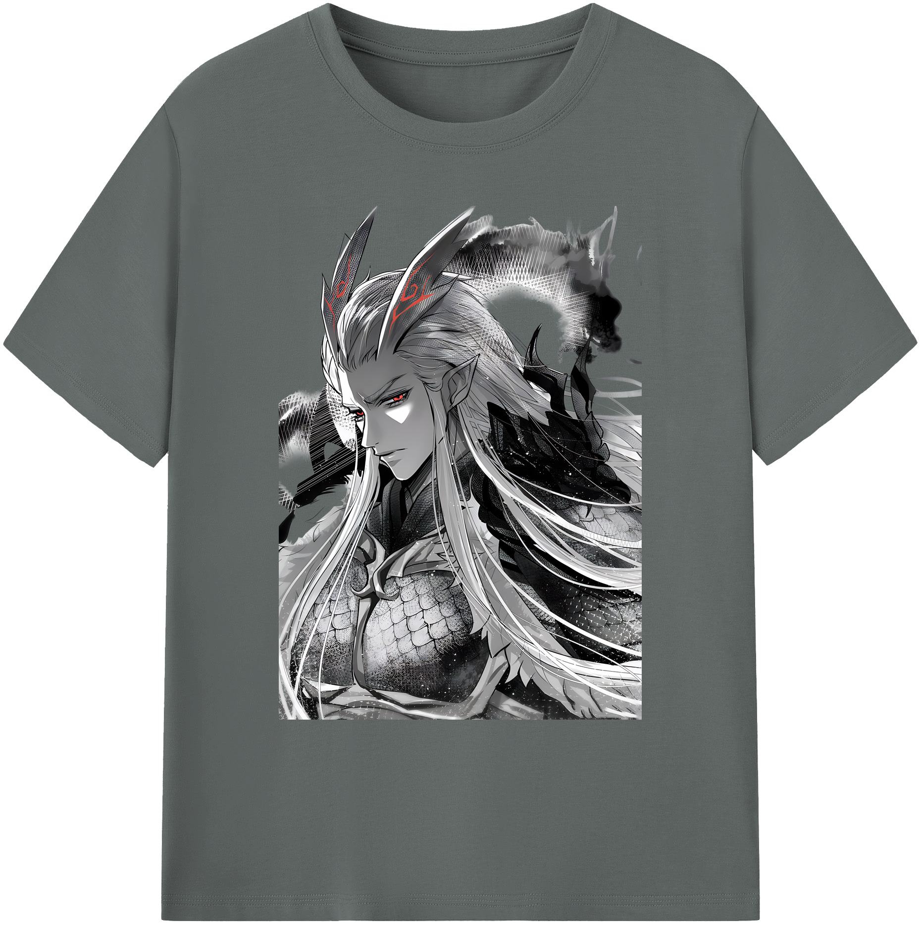 （画像用） Ne Zha 2 ナタ 魔童の大暴れ 綿100％ メンズ半袖Tシャツ｜肌触りやわらか＆通気性